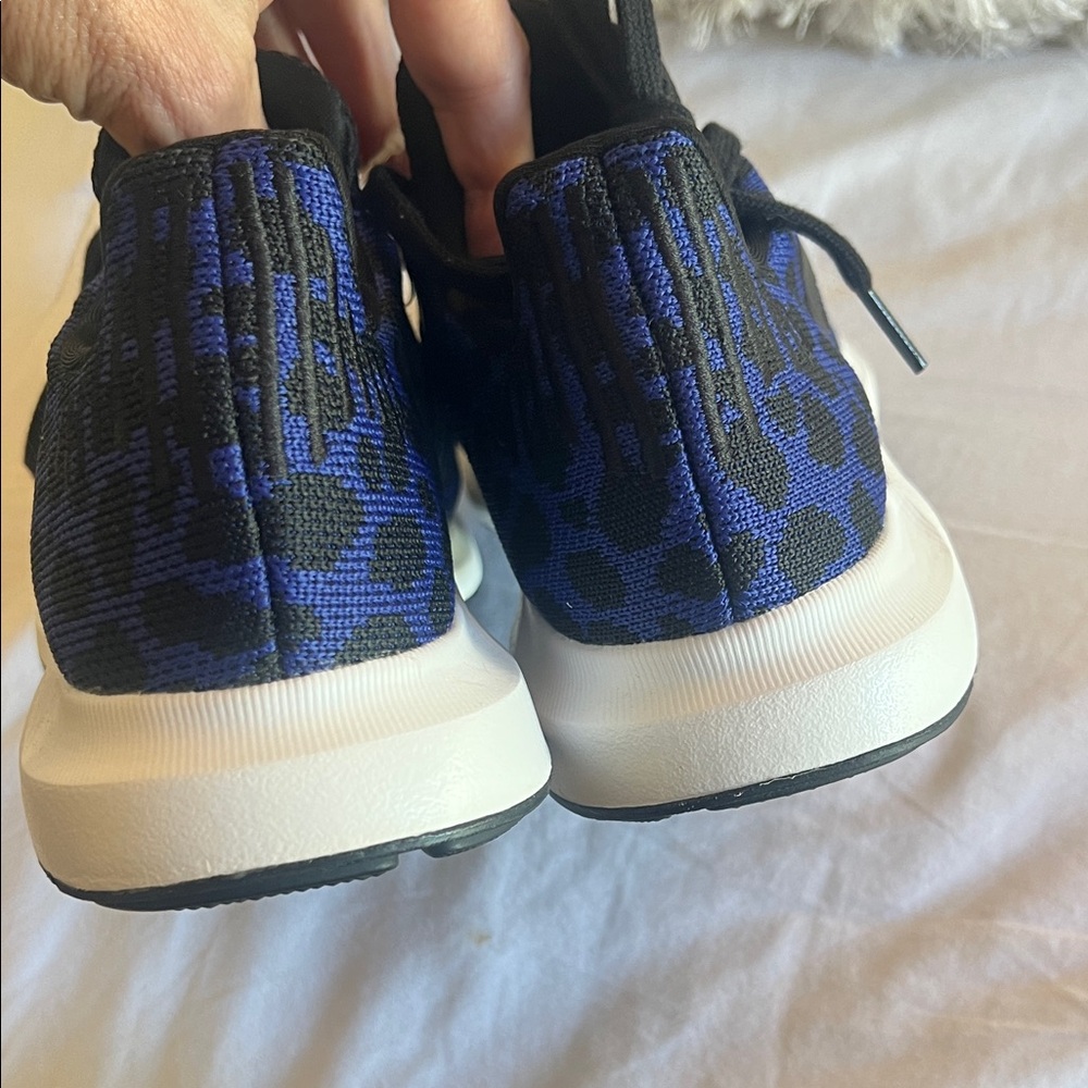 adidas Women's Black and Blue Athletic Sneakers - Picture 7 of 7
